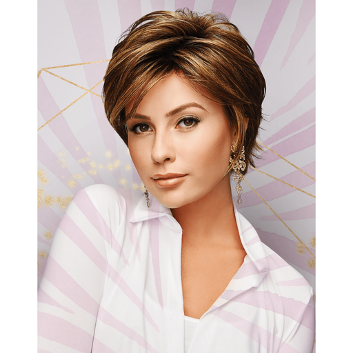 VIP Extensions HairUWear Hope Textured Layered Short Wig – Medium Blonde Wig Lavender