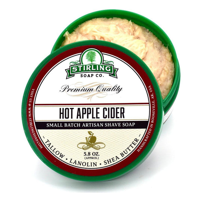 Stirling Soap Co. Hot Apple Cider Shave Soap Jar 5.8 oz