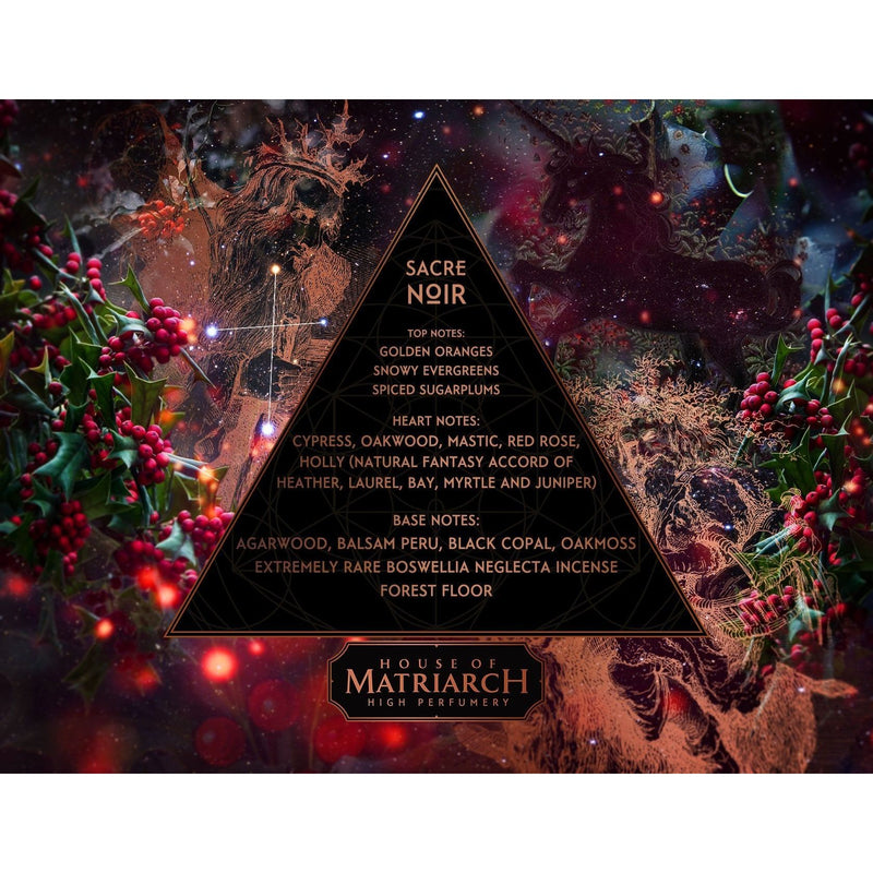House of Matriarch High Perfumery SACRE NOIR - Winter "Holy-Day" High Perfumery Perfume