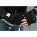 Charcoal Melange Convertible Fingerless 'Glomitt' with Black Deerskin