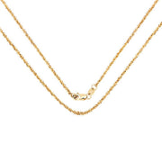 Bids.com 14K Yellow Gold 18inch 1.5mm Lite Rope Chain with Lobster Clasp Necklaces
