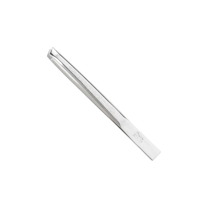 Credo Solingen Tweezer Lopsided Nickel Plated, 3 Inch