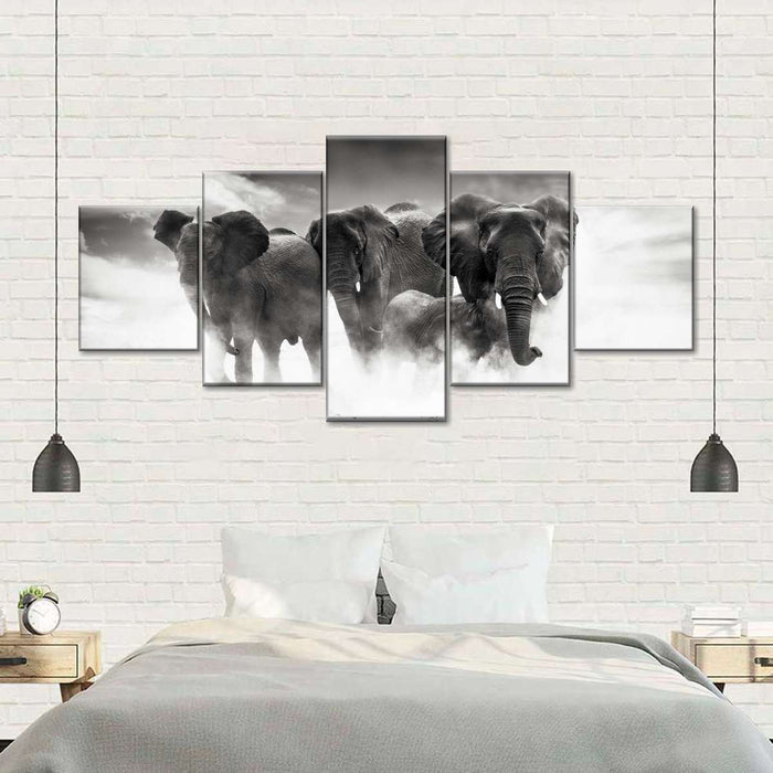 Etosha Park Elephants Wall Art