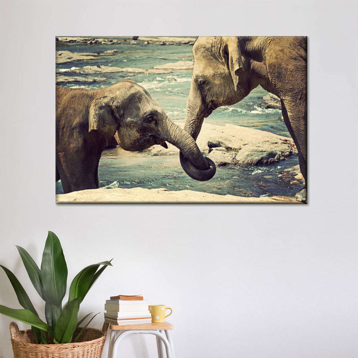 Asian Elephants Wall Art