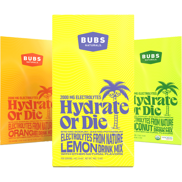 Bubs Naturals - Hydrate Or Die Packs