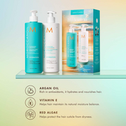 Nava Beauty Moroccanoil Hydration Shampoo and Conditioner Jumbo Set Bath &amp; Body Antique White