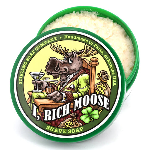 Stirling Soap Co Stirling Soap Co. I, Rich Moose Shaving Collection Shaving Set White Smoke Shaving Soap 5.8 oz