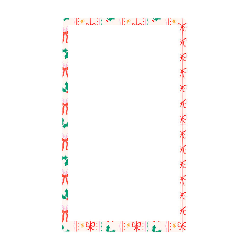 Peelz Holly Jolly Ribbon Sticker for the Beta Bionics iLet – Pump Peelz Peelz/Stickers