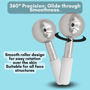 ZAQ Skin & Body ZAQ Icy Steel Cryo Ice Globes: Ultimate Facial Cryotherapy Tool Skin Care