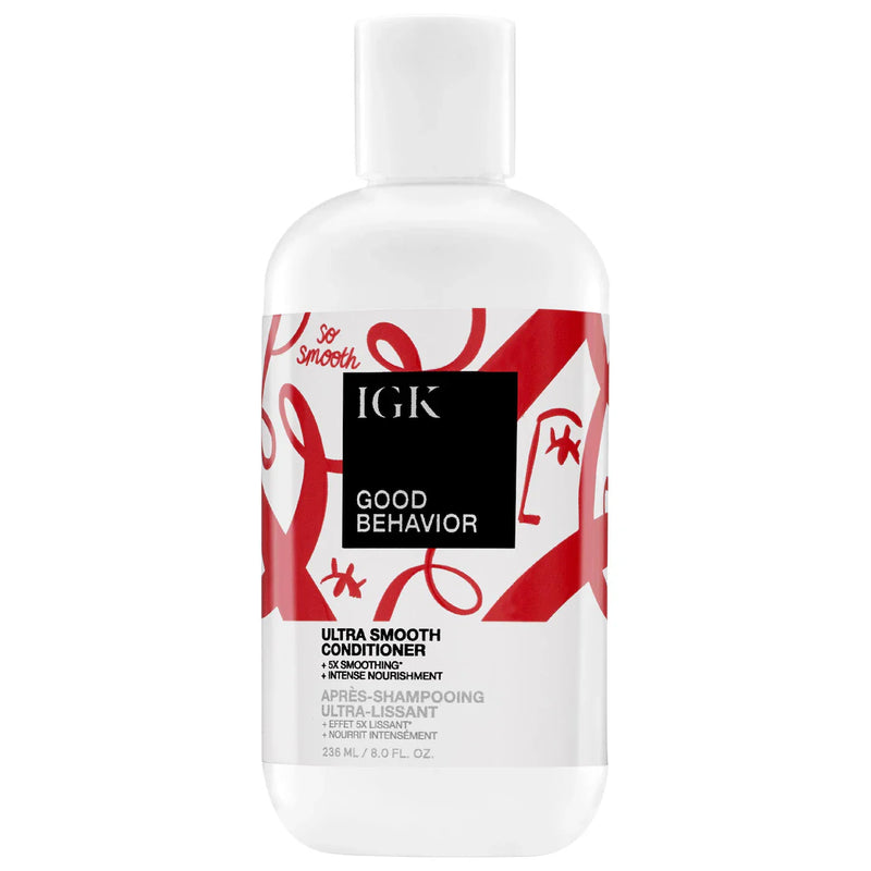Nava Beauty IGK Hair Good Behavior Ultra Smooth Conditioner 8 OZ White Smoke
