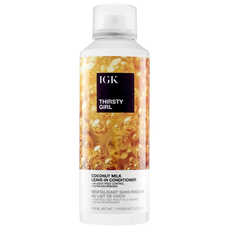 Nava Beauty IGK Hair Thirsty Girl Coconut Milk Leave In Conditioner 5 OZ White Smoke