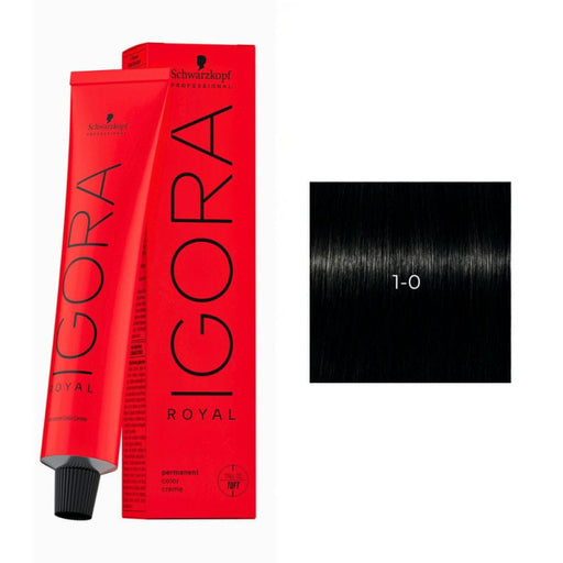 Schwarzkopf Schwarzkopf Igora Royal Colorist's Color Creme Tube 1-0 Black Color Creme Tube