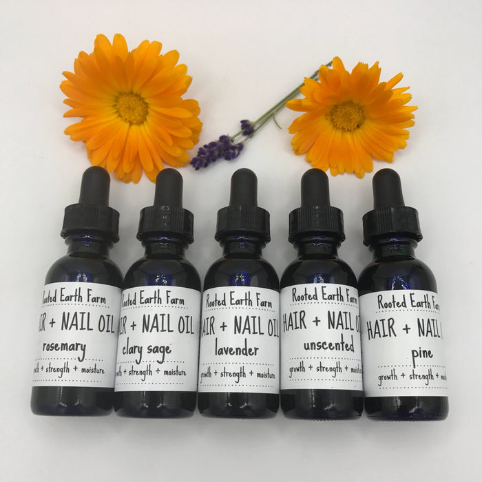 Rooted Earth Farm + Apothecary - Herbal Hair + Nail Oil 1oz - 2oz