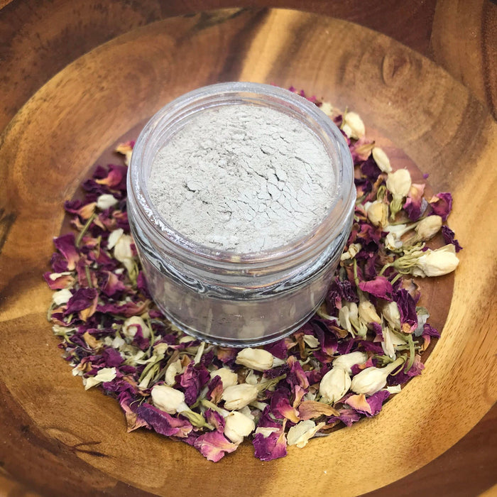 Rooted Earth Farm + Apothecary - Rose + Jasmine Clay Trio Face Mask 2oz. 