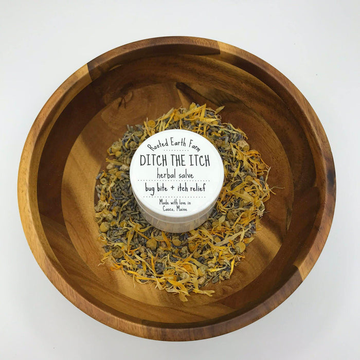 Rooted Earth Farm + Apothecary - Ditch the Itch Salve  1oz -  2oz -  4oz -  0.35oz