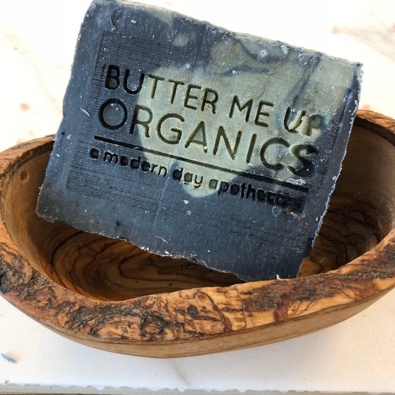 Butter Me Up Organics Organic Lemongrass Mint with Activated Charcoal and French Green Clay / VEGAN SOAP / PALM FREE Soap