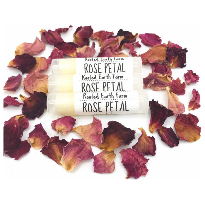 Rooted Earth Farm + Apothecary - Rose Petal Lip Balm 0.15oz