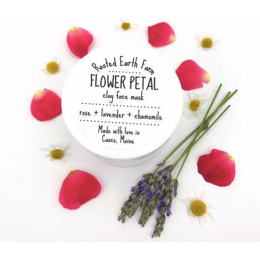 Rooted Earth Farm + Apothecary - Flower Petal Clay Mask 1oz - 2oz - 4oz