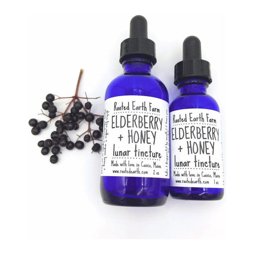 Rooted Earth Farm + Apothecary - Elderberry + Honey Tincture 1oz - 2oz. 