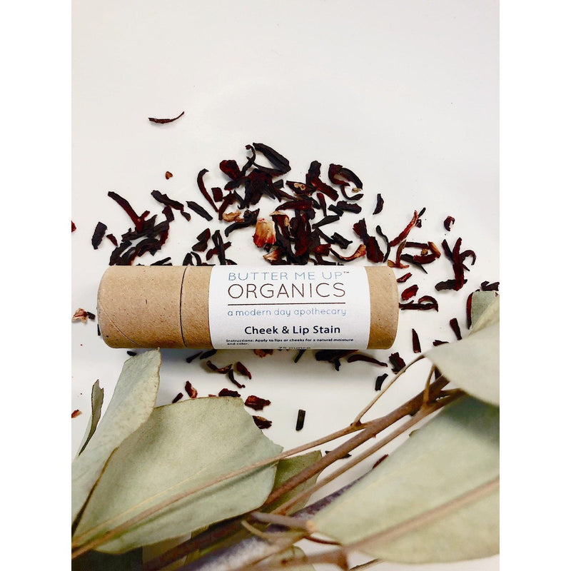 Butter Me Up Organics Organic Natural Cheek And Lip Stain / Lip Color / Organic Tinted Lip Balm / Lip Gloss Makeup, Lips