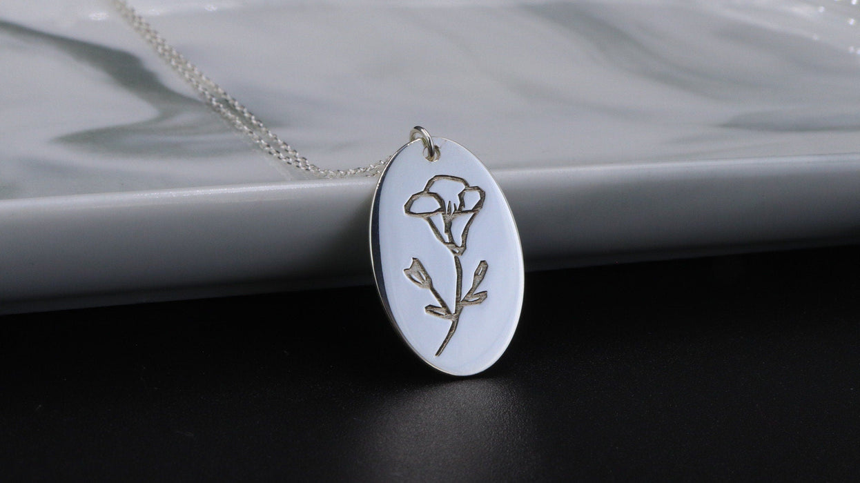 Birth Flower Necklace