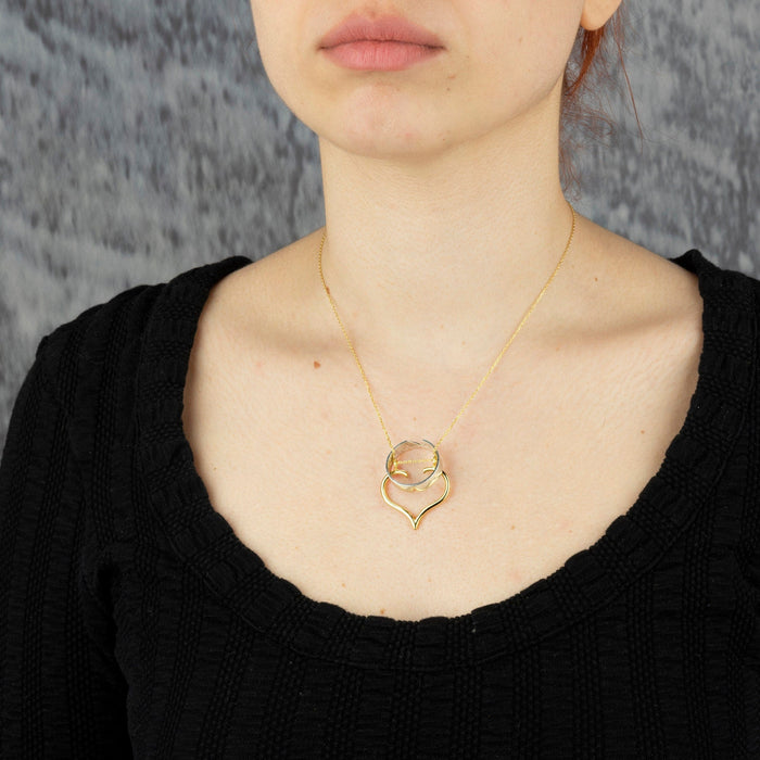 Heart Ring Holder Necklace