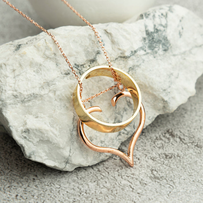 Heart Ring Holder Necklace