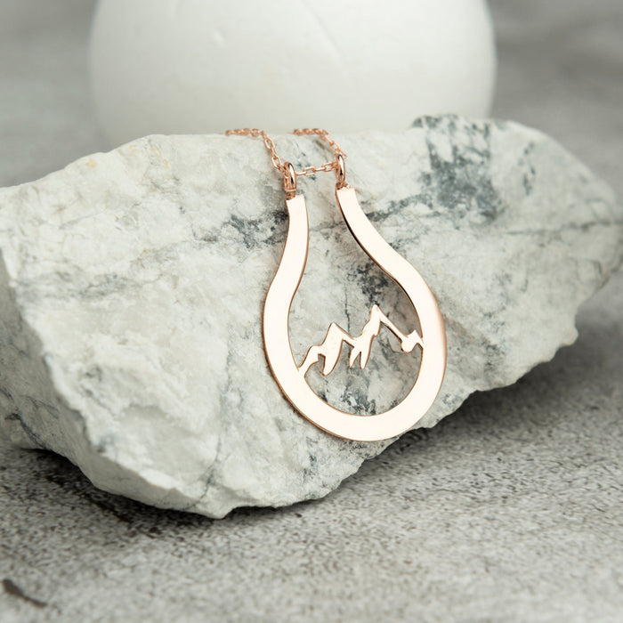 Mountain Ring Holder Necklace