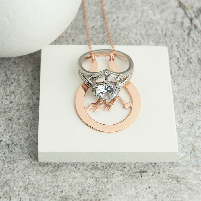 Mountain Ring Holder Necklace