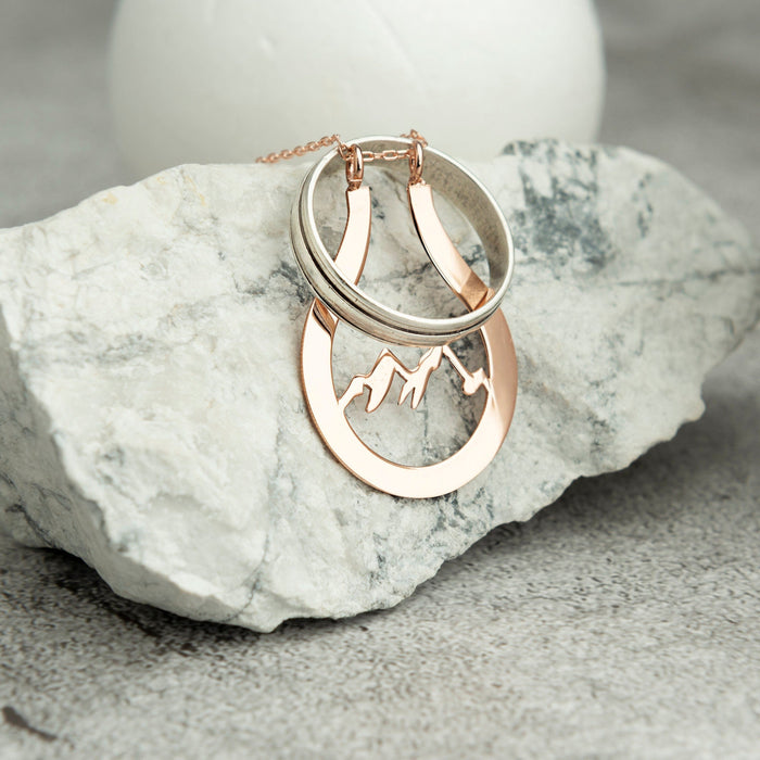 Mountain Ring Holder Necklace