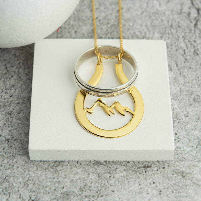 Mountain Ring Holder Necklace