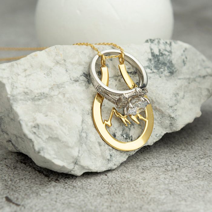 Mountain Ring Holder Necklace