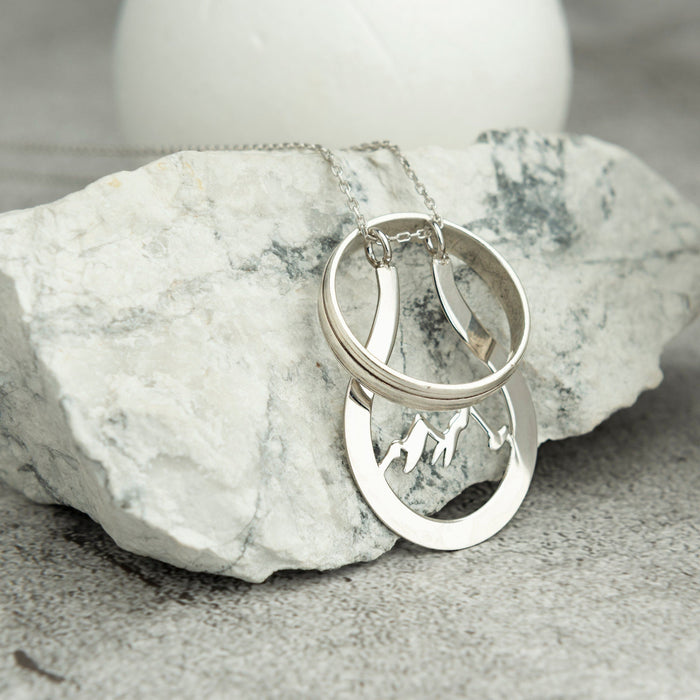 Mountain Ring Holder Necklace