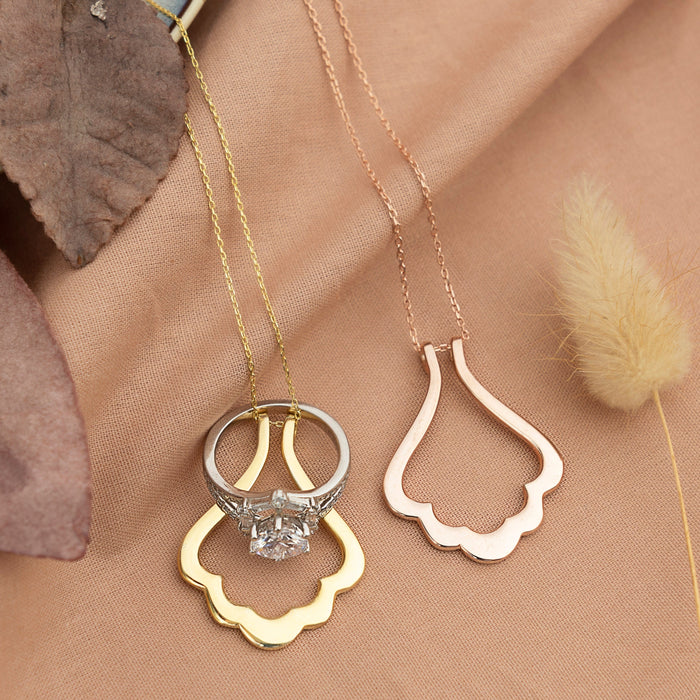 Dainty Ring Necklace Holder