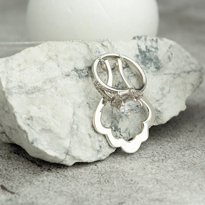 Dainty Ring Necklace Holder