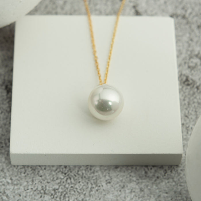 One Pearl Choker Sterling Silver