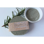 Butter Me Up Organics Face Wash Facial Cleansing Bar with French Green Sea Clay Face