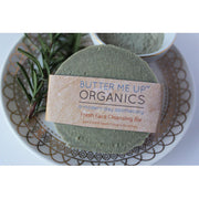 Butter Me Up Organics Face Wash Facial Cleansing Bar with French Green Sea Clay Face