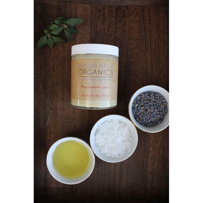 Butter Me Up Organics Organic Magnesium Lotion / Magnesium / Magnesium Cream / Magnesium Butter / Magnesium Body Butter / Magnesium Chloride / Magnesium Rub Balm Body