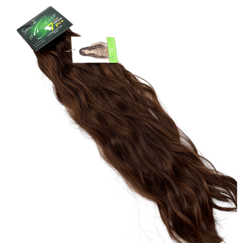 VIP Extensions Illusions Collection Flamingo Clip Clip On (7 pieces) Hair Extension