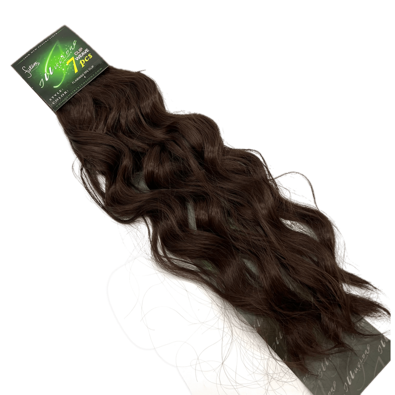 VIP Extensions Illusions Collection Flamingo Clip Clip On (7 pieces) Hair Extension