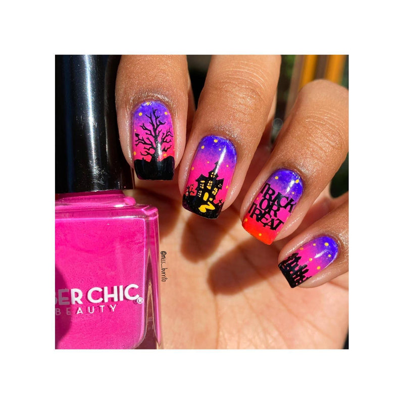 UberChic Beauty Halloween-08 Stamping Plate