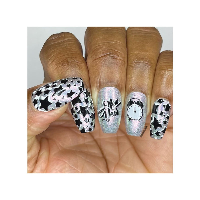 UberChic Beauty New Year New Digits Stamping Plate