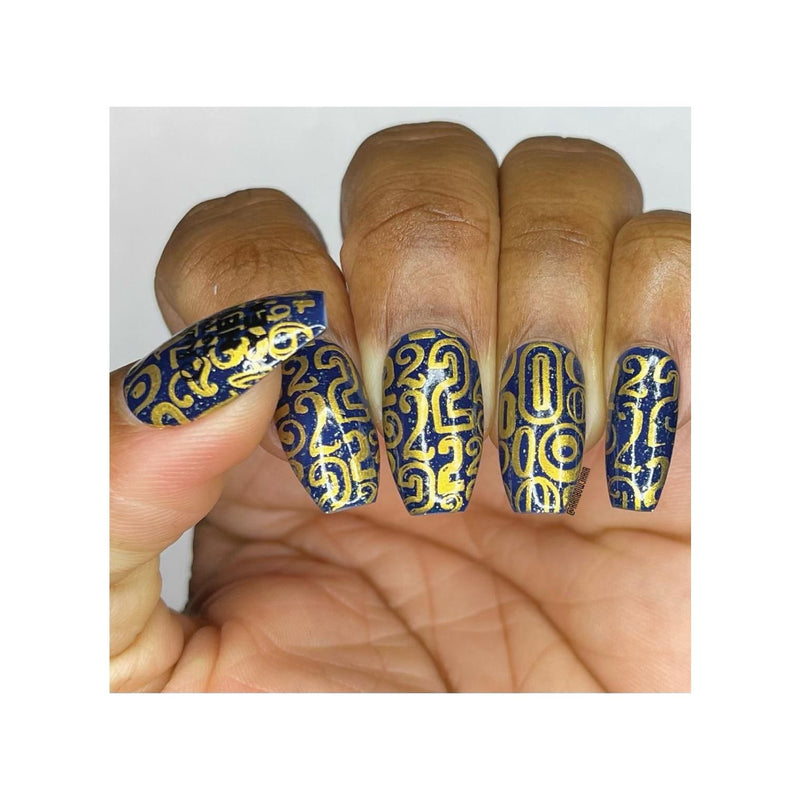 UberChic Beauty New Year New Digits Stamping Plate