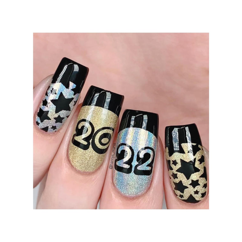 UberChic Beauty New Year New Digits Stamping Plate