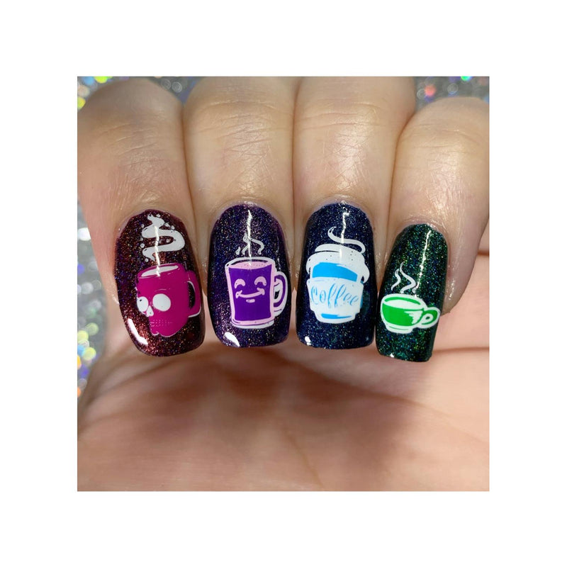 UberChic Beauty Better With Coffee Stamping Plate