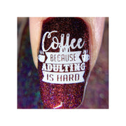UberChic Beauty Better With Coffee Stamping Plate