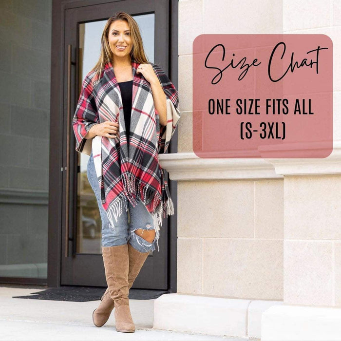 Ready to Ship |  The Blair One Size Shawl/Ponchos*