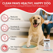 Warren London Deep Cleaning Paw Fizz Tablets - Soothes Itchy, Irritated Paws Spa Product
