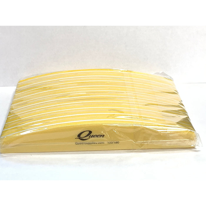 Queens - Sponge File - 100/180 Yellow 10pc